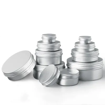 5ml-250ml kosmetische Aluminium dosen Aluminium boxen Silber Aluminium dosen Dosen Schraub