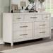 Tass Transitional Gray 56-inch Wide 7-Drawer Solid Wood Dresser by Furniture of America