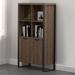 Coaster Furniture Pattinson Aged Walnut 2-door Rectangular Bookcase