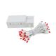 50 Light LED Battery Christmas Mini Light Set, White Wire, 18' Long