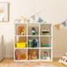 Costway 9-Cube Kids Toy Storage Organizer Wooden Children's Bookcase - See Details