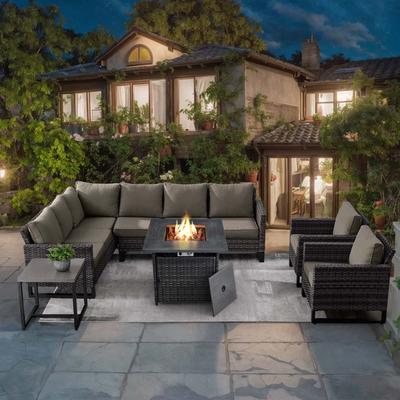 Patio Conversation Sofa Set with Chair