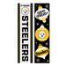 47" Double Sided Seasonal Porch Leaner, Pittsburgh Steelers - 47" x 11.25"