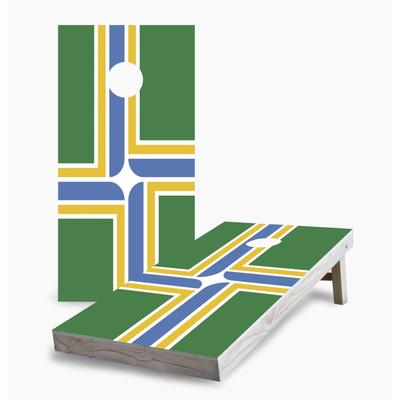 Portland City Flag Cornhole Game (Choose Wraps or Boards)