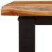 vidaXL Bench with Live Edge 63"/43.3"/55.1" Solid Wood Acacia