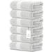 White Classic Luxury Cotton Hand Towel 16x30 - Set of 6