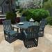 Lehigh 5-piece Outdoor Dining Set - 48" Round Table, Dining-height