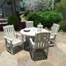 Lehigh 5-piece Outdoor Dining Set - 48" Round Table, Dining-height