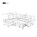 L-Shaped Corner Sleeper Sectional Sofa w/ Pull Out Sleep Couch Bed, Convertible Tufted Upholsterd Couch w/Storage Ottoman & USB