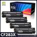 83X Black High Yield Toner Cartridge 4-Pack (With Chip): Replacement for HP CF283X Pro M201 M201n MFP M125 M125a M125nw M127fn M225dn Printer