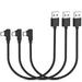 1ft Right Angle USB C Fast Charging Cable - 3 Pack for Samsung Galaxy Note 10 S9 S10 S20 S21 Google Pixel 4a 5g LG Stylo 6 5 V60