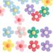 NUOLUX 50Pcs Resin Flower Charms Phone Case Charms Crafting Charms Hairpins Flower Charms for Craft DIY