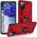 S20 fe Case S20 fe 5G Case Military Grade Protective Samsung Galaxy S20 fe Cases Cover with Ring Car Mount Kickstand for Samsung Galaxy S20 fe/S20 fe 5G - Red