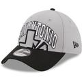 Men's New Era Gray/Black San Antonio Spurs Tip-Off Two-Tone 39THIRTY Flex Hat