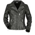 AC/DC Leather Jacket - EMP Signature Collection - S to 3XL - for Women - black - EMP Exclusive Merchandise!