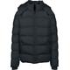 Urban Classics Between-seasons Jacket - Hooded Puffer Jacket - L to 5XL - for Men - black