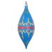 Vickerman 731727 - 7" Blue Hand-Painted Shuttle Christmas Tree Ornament (3 Pack) (MT232043)