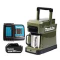 Makita DCM501SFO 10.8v CXT / 18v LXT Cordless Coffee Maker, With 1 x 3Ah Battery & Charger, Olive Green