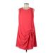 H By Halston Casual Dress: Red Dresses - Women's Size Medium