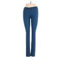 Rag & Bone/JEAN Jeans - Super Low Rise: Blue Bottoms - Women's Size 25 - Indigo Wash