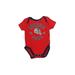 NFL Short Sleeve Onesie: Red Color Block Bottoms - Size 3-6 Month