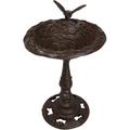 Darby Home Co Tucana Hummingbird Hovering Over Nest Birdbath Metal in Brown | 12 H x 9 W x 8.25 D in | Wayfair F0D0D8CCD9DD43B5AA970834EAFA8D1B