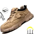 Male Safety Shoes Work Sneakers Indestructible Work Safety Boots Winter Shoes Men Steel Toe Shoes