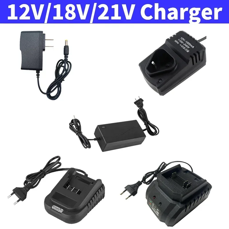 Universal Ladegerät 10,8 V/12 V 16,8 V/18 V 21 V/22 V 25 V für elektrische Bohrmaschine Schraubendreher Batterie für Makita Dewalt EU US UK AU Stecker Image