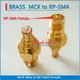 MCX-Stecker auf RP-SMA RP SMA RPSMA-Buchse, MCX auf SMA 50 Ohm, HF-Stecker, Adapter, Buchse, vergoldet, gerade Koaxial-Koax