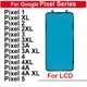Für Google Pixel 1 2 3 3a 4 4a xl 5a 5 2xl 3axl 3xl 4xl Front kleber Vorwärts kleber LCD Display
