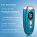 Photons Hair Remover Hair Removal Instrument Hair Remover Painless Permanent Hair Removal Personal Care Equipment for Women (Blue US Plug)