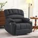 MCombo Recliner Chair Sofa with Massage and Heat for Big Elderly People,Faux Leather R7096