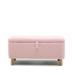 Shoe Storage Bench Entryway Bench w/ Padded Seat Cushion, Pink