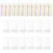 NUOLUX 1 Set of 350ML Drink Bags with Straws Self-sealed Clear Beverage Bag Drinking Bags Fruit Juice Pouches (Bags and Straws for Each 50pcs - Straws Color for Random)