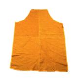 1PC Stain Proof Welding Apron Cowhide Oilproof Welder Apron Acid-alkali-resistant Leather Apron Thickening Anti-scalding Apron for Home Gardening Store (Size L Orange)
