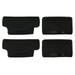 TOYMYTOY 2 Pairs of Supple Hand Grips Pads Comfortable Arm Crutch Cushions (Black)