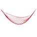 Camping Hammock Meshy Nylon Rope Hammock Outdoor Camping Hammock Garden Swing Hammock Camping Hanging Chair (Red+Rope)