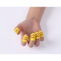 Guitar Thumb Finger Pick 5pcs Durable Guitar Ring Finger Sleeve Finger Pick Colorful Guitar Bass Thumb Finger Picks ï¼ˆSize M Yellow)