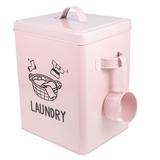 TOYMYTOY Iron Laundry Detergent Holder Canister Laundry Condensate Beads Bucket