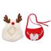 NUOLUX 2Pcs Pet Dogs Cats Xmas Costume Accessories Christmas Deer Scarf and Hat Set