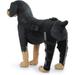 Ofocase Dog Knee Brace Adjustable Dog Double Rear Leg Brace with Reflective Seat Belts Support-Black