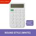 TUTUnaumb Scientific Desktop Calculator with 12-Digit Large LCD Display and Voice Reading Pocket Calculator Portable Standard Calculator Cute Desk Accessories Aesthetic Office Supplies-White