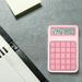 TUTUnaumb Desktop Tablet Calculator 12 Digit with Large LCD Display and Sensitive Button Standard Function Calculator Simples Ultra-thin Student Business Office Gift Calculator-Pink