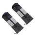 NUOLUX 2PCS Yoga Mat Storage Bag Half Mesh Exercise Fitness Carrier Large Capacity Long Sling Bag for 6mm Yoga Mat Black