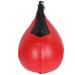 boxing bag 1PC Professional Boxing Ball Hanging Boxing Ball Hight Elastic Training Ball for Punching Training Workout Exercise Agility Training (Red Pear Shape Style)