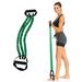 Chest Expander Adults Chest Expander Three Tubes Spring Exerciser Fitness Exercise Puller Portable Muscle Training Equipments Stretchy Arm Pulling Resistant Band for Men Women (Green 3x25 Pounds)