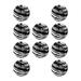 10 Pieces Golf Balls Golf Training Balls Durable Multifunction Golf Practice Balls Golfing Accessories for Garden Office Home black and white