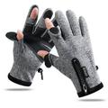 Levmjia Winter Ski Mittens for Men & Women Snow Warm Ski Gloves for Adult Zipper Screen Windproof Mountaineering Ski Gloves
