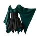 Floleo Womens Cosplay Dress Costume Retro Vintage Dresses For Women Long Sleeve Plus Size Gothic Corset Dress Party Dresses Elegant