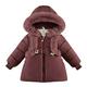 Eashery Girls Windbreaker Jacket Knit Sleeve Denim Jacket Long Sleeve Cotton Pullover Jackets for Girls (RD1 18-24 Months)